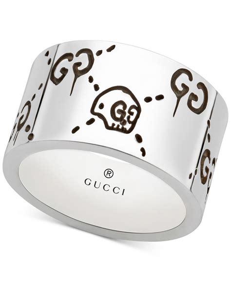 gucci ghost diamond ring|gucci ghost ring men's.